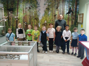 Музей посетили ребята из 1-а класса МБОУ Сосновской СОШ №1