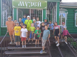 Наш музей посетили ребята из отрядов "Спарта" и "Оранжевый мяч"